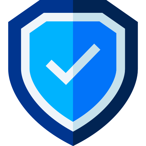 Writeo shipping protection icon with encrypted security symbol, indicating secure packaging and safe delivery assurance.